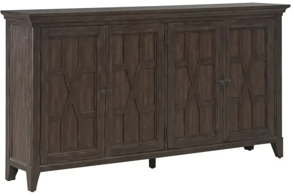 Liberty Furniture Paradise Valley Saddle Brown Hall Buffet
