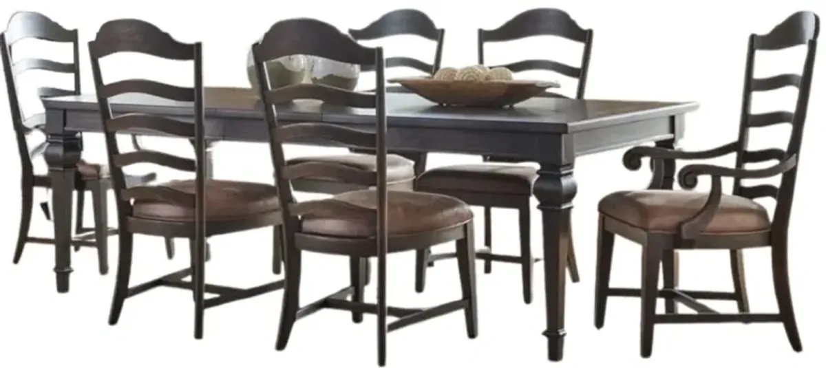 Liberty Furniture Paradise Valley 7-Piece Saddle Brown Dining Table Set
