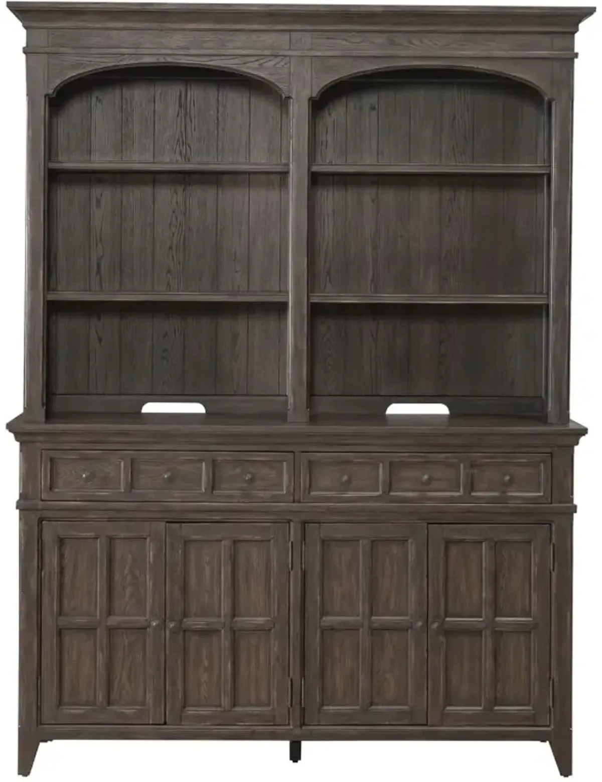 Liberty Furniture Paradise Valley Saddle Brown Hutch and Buffet
