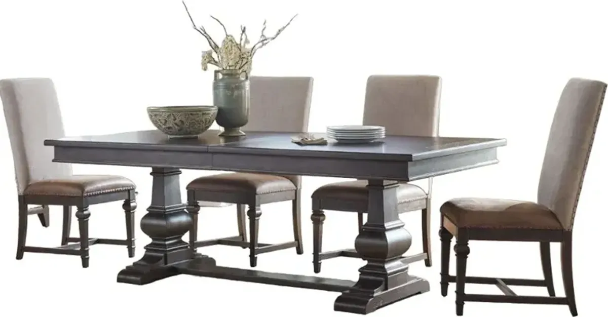 Liberty Furniture Paradise Valley Optional 5-Piece Saddle Brown Trestle Table Set