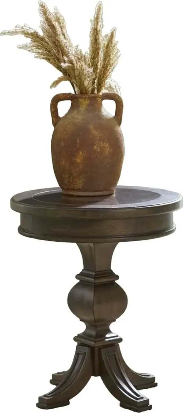 Liberty Furniture Paradise Valley Saddle Brown Chairside Table