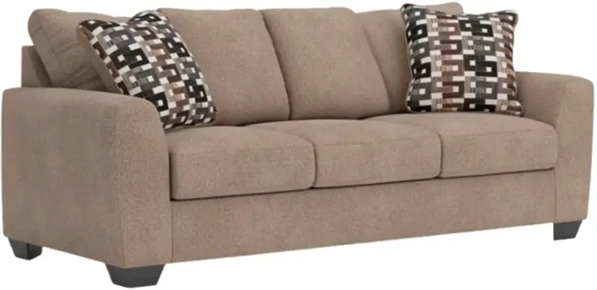 Benchcraft® Triston-Peaks Suede Sofa