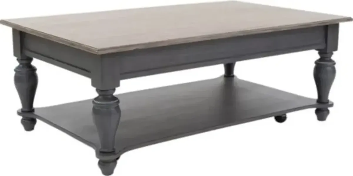 Liberty Ocean Isle Slate/Weathered Pine Cocktail Table
