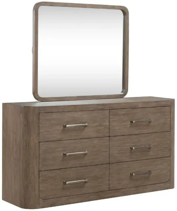 Liberty Furniture South Bend Burnished Clay Dresser and Mirror