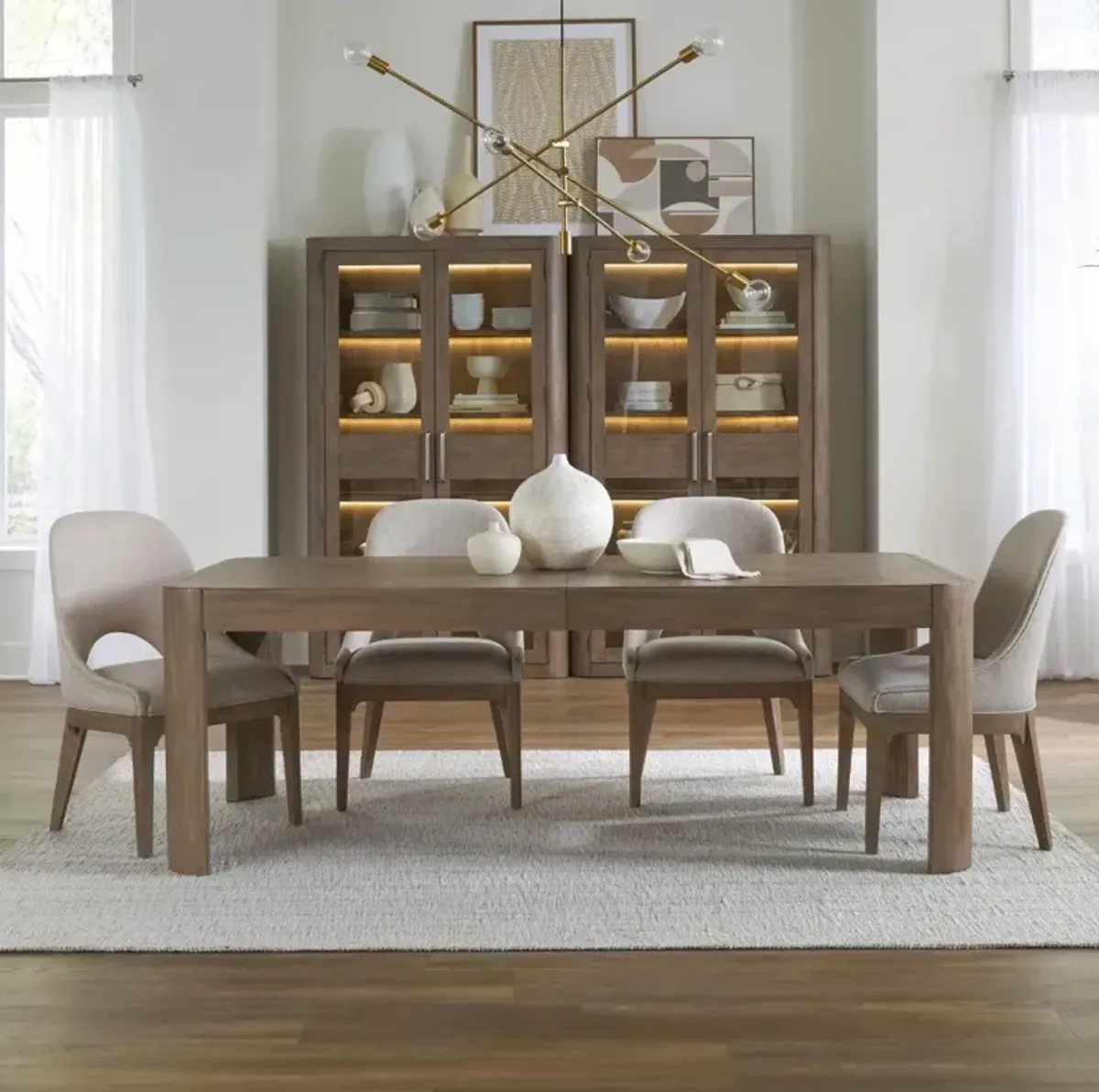 Liberty Furniture South Bend 5-Piece Burnished Clay Dining Set