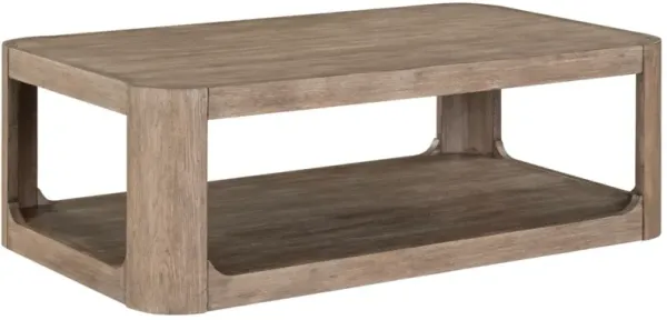 Liberty Furniture South Bend Burnished Clay Round Cocktail Table with Casters