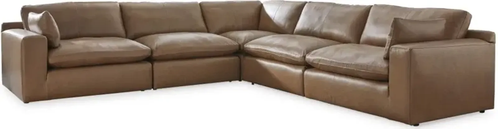 Signature Design by Ashley® Emilia 5-Piece Caramel Modular Sectional