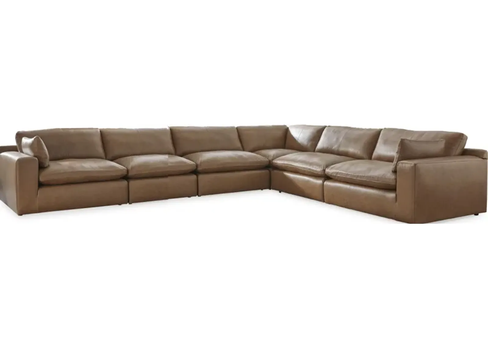 Signature Design by Ashley® Emilia 6-Piece Caramel Sectional