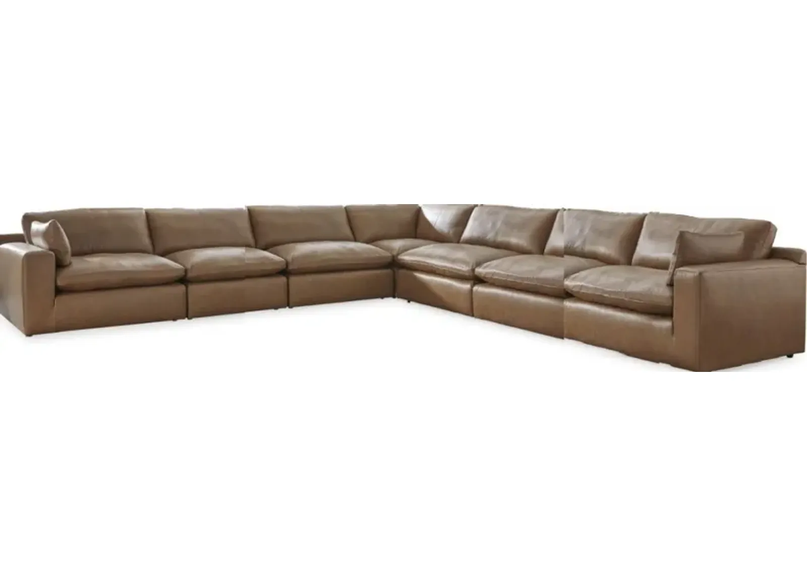 Signature Design by Ashley® Emilia 7-Piece Caramel Sectional