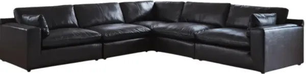 Signature Design by Ashley® Emilia 5-Piece Black Modular Sectional