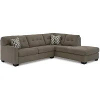 Signature Design by Ashley® Mahoney 2-Piece Chocolate Right-Arm Facing Sectional with Corner Chaise