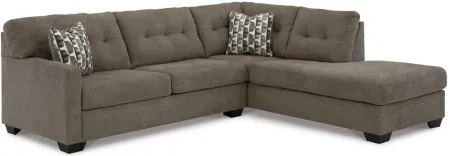 Signature Design by Ashley® Mahoney 2-Piece Chocolate Right-Arm Facing Sectional with Corner Chaise