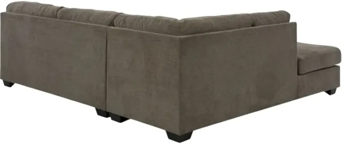 Signature Design by Ashley® Mahoney 2-Piece Chocolate Left-Arm Facing Full Sofa Sleeper Chaise Sectional