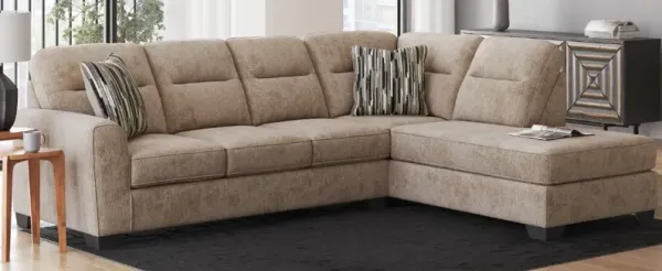 Joyce Raisin Brown Piece Chaise Sectional by RC Willey