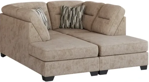 Benchcraft® Olten 2-Piece Mocha Super Chaise Sectional