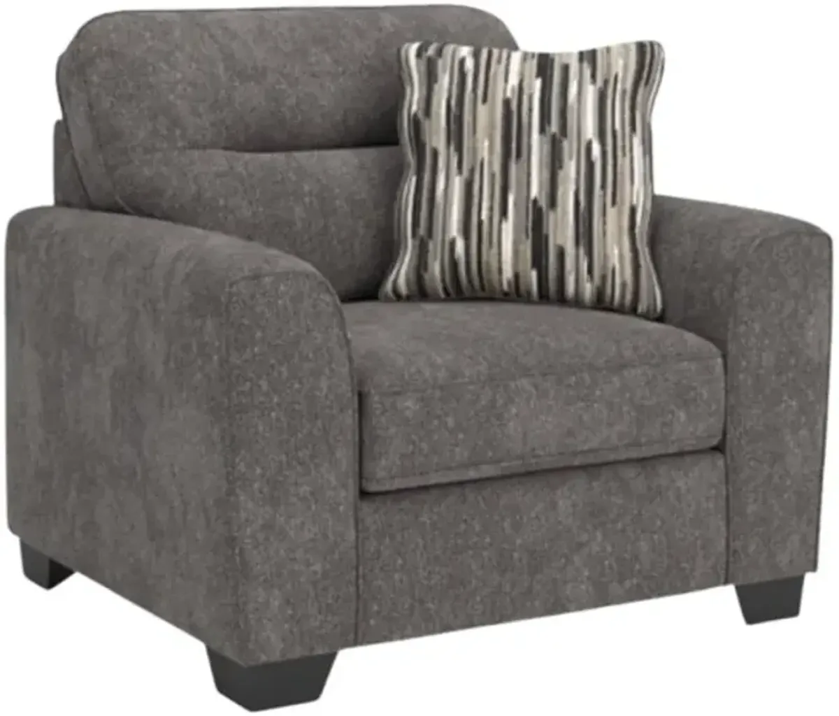 Benchcraft® Olten Graphite Chair and a Half