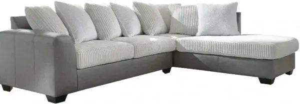 Benchcraft® Clairette Court 2-Piece Alloy Right-Arm Facing Sectional and Chaise