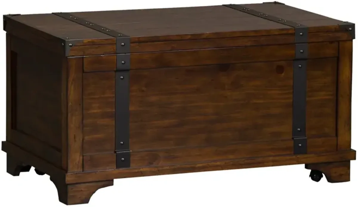 Liberty Furniture Aspen Skies Russet Brown Storage Trunk