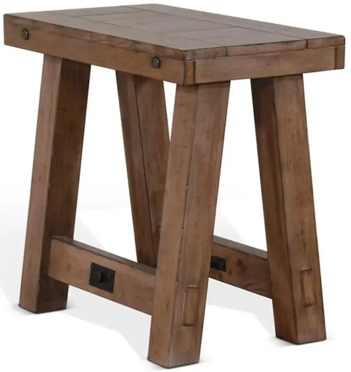 Sunny Designs Doe Valley Buck Skin Chair Side Table