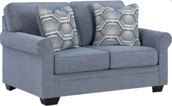 Benchcraft® Carissa Manor Denim Loveseat