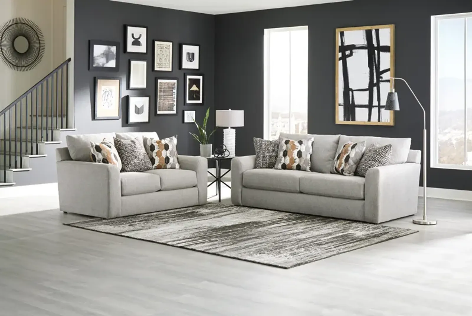 iAmerica Easton Nickel Loveseat