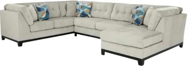 Benchcraft® Maxon Place 3-Piece Stone Right-Arm Facing Chaise Sectional