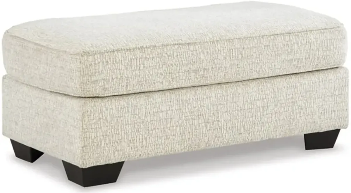 Signature Design by Ashley® Valerano Parchment Ottoman