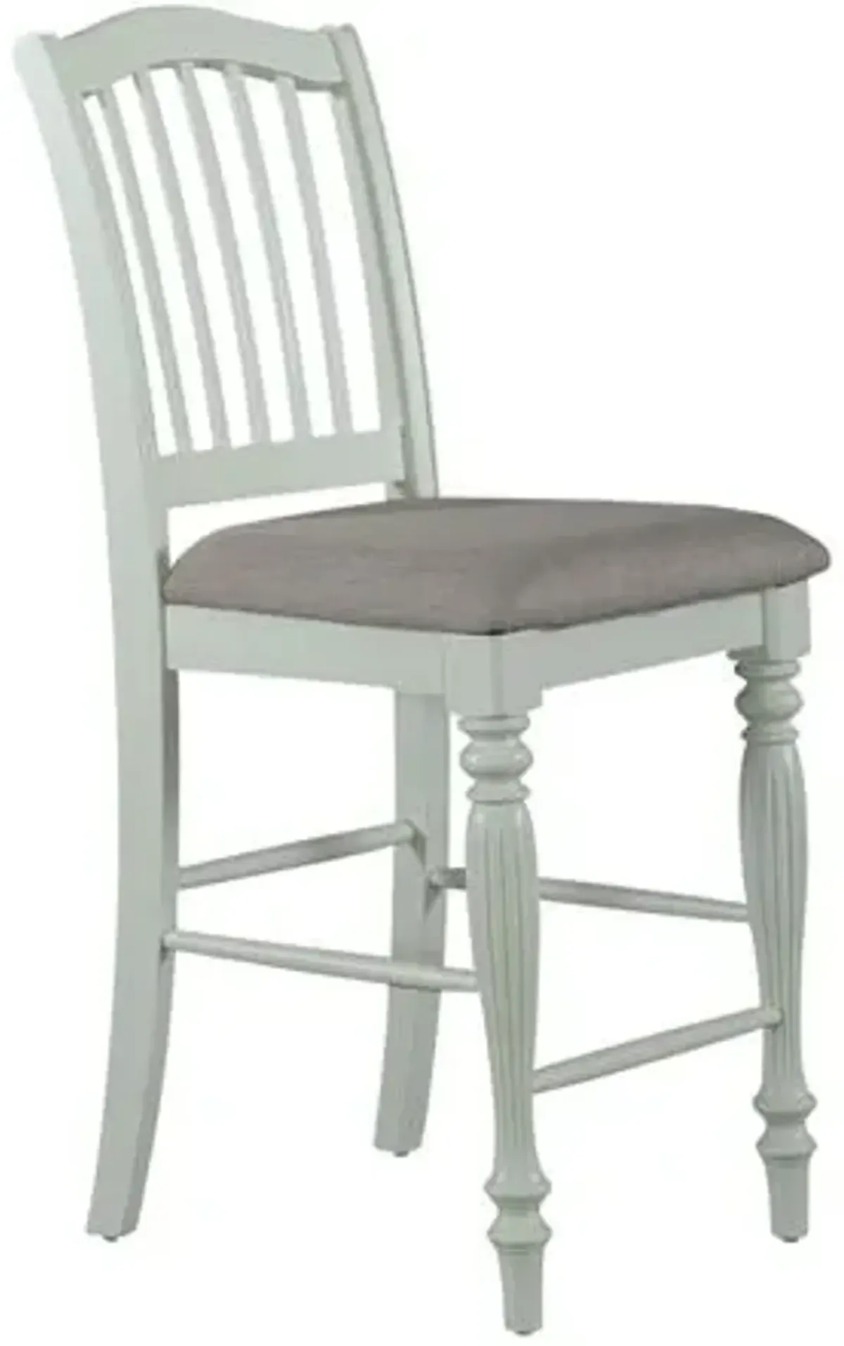 Liberty Furniture Cumberland Creek Nutmeg/White Slat Back Counter Chair - Set of 2