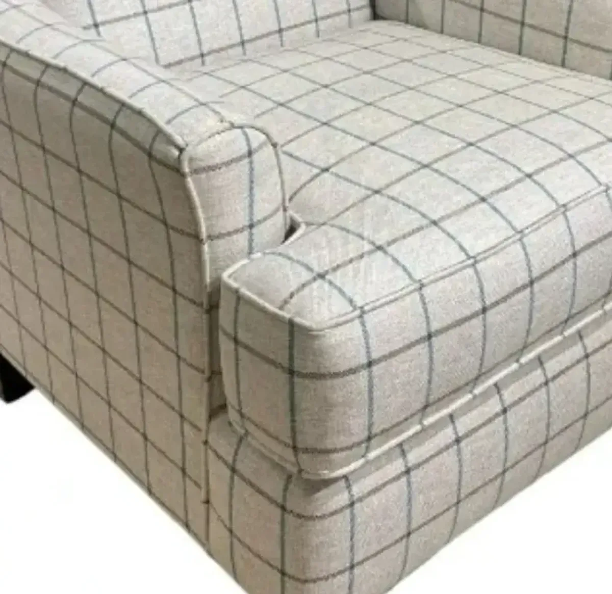 Fusion Furniture Laurent Beach Wishful Spa Gray Accent Chair