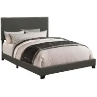 Coaster® Boyd Charcoal Twin Upholstered Bed