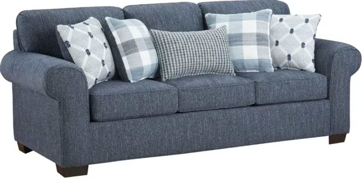 Affordable Furniture Belhaven Indigo Sofa