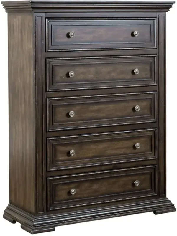 Liberty Furniture Big Valley Brownstone 5-Drawer Chest
