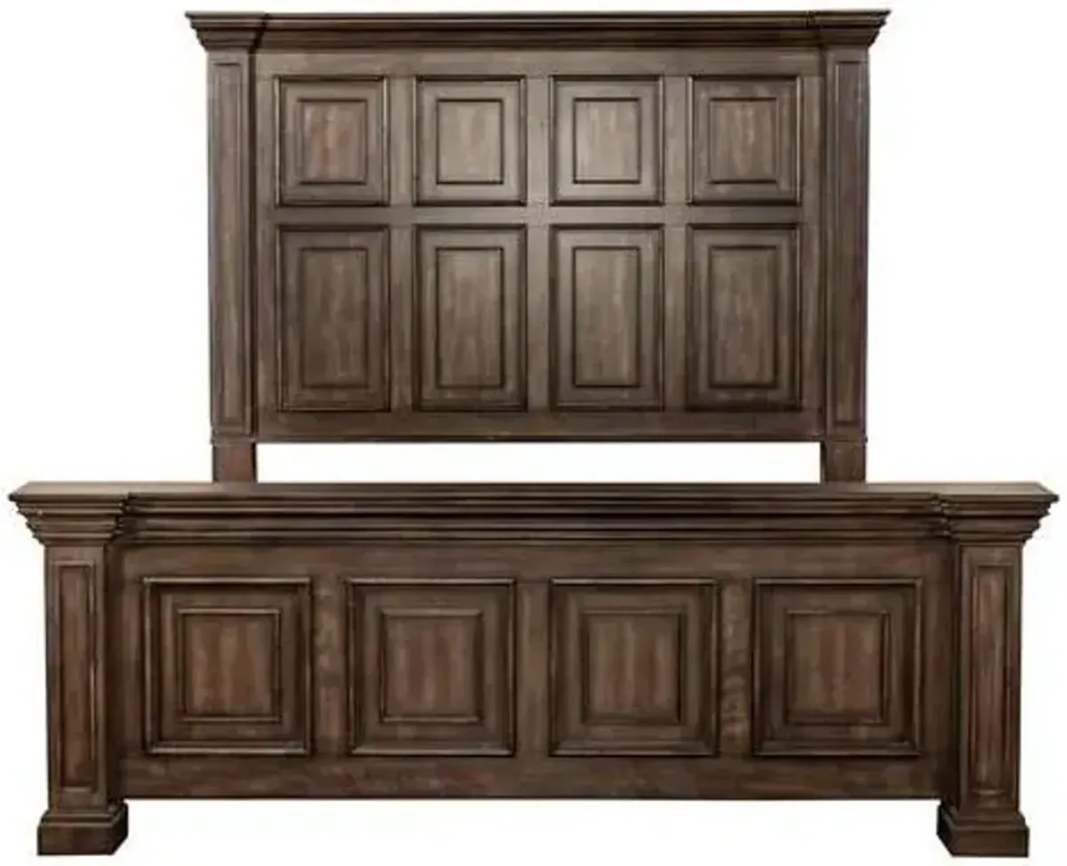 Liberty Furniture Big Valley Brownstone King Panel Bed