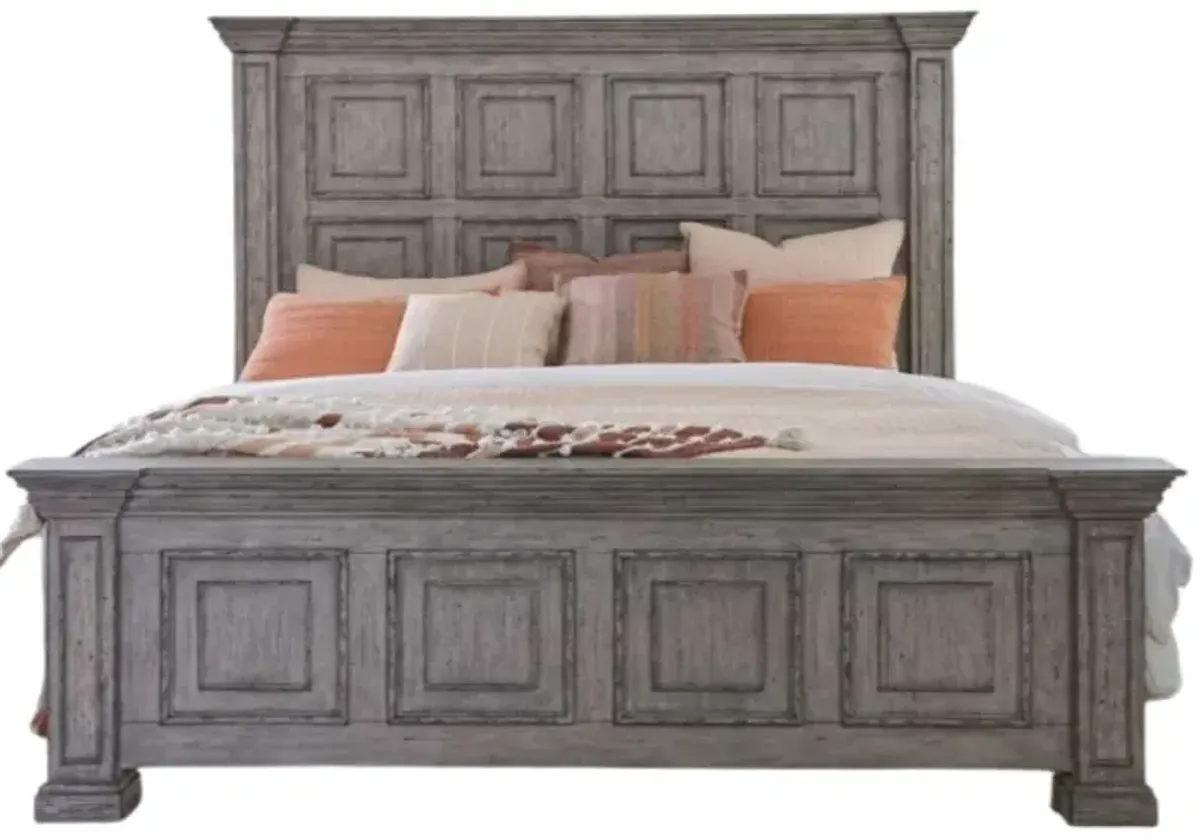 Liberty Furniture Big Valley Graystone California King Panel Bed