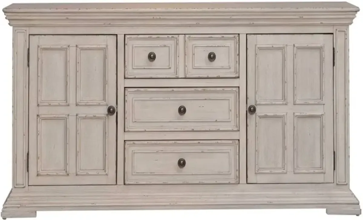 Liberty Furniture Big Valley Whitestone 66 Inch TV Console