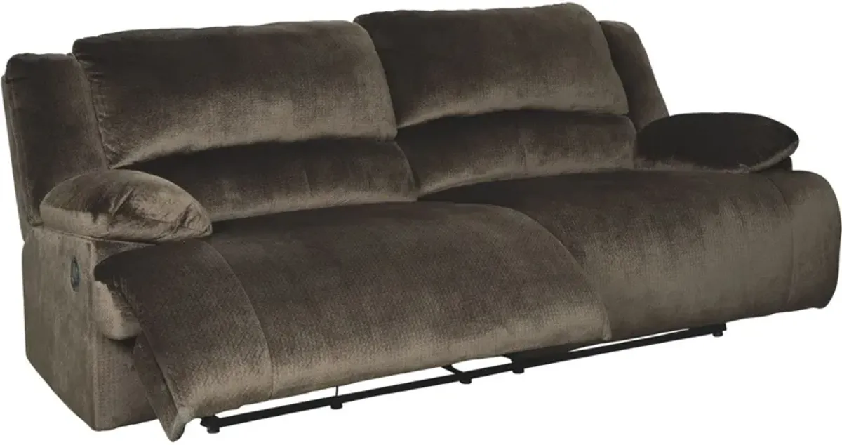 Signature Design by Ashley® Clonmel 3-Piece Chocolate Reclining Sectional with Armless Chair