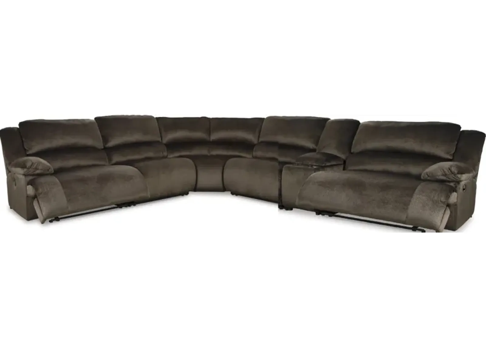 Signature Design by Ashley® Clonmel 6-Piece Chocolate Manual Reclining Sectional