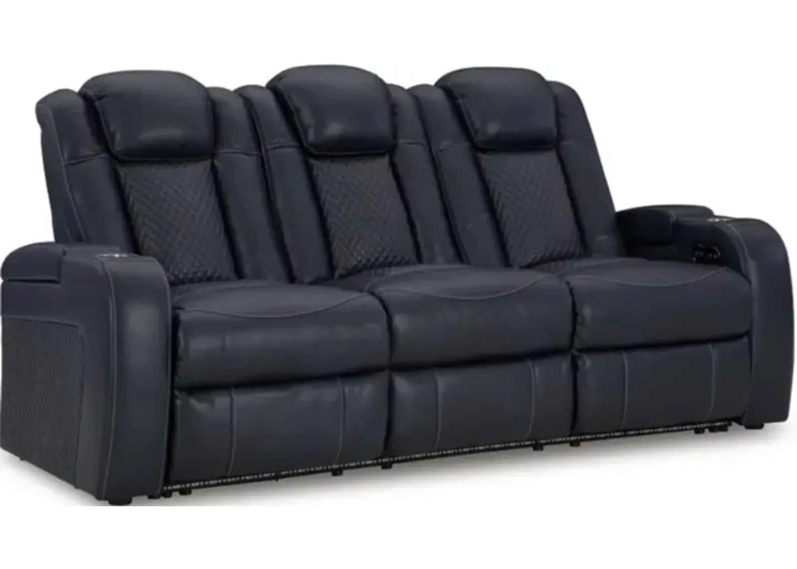 Signature Design by Ashley® Fyne-Dyme Sapphire Power Reclining Sofa