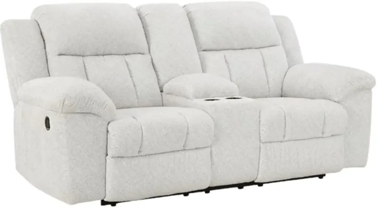 Signature Design by Ashley® Frohn Snow Manual Reclining Loveseat