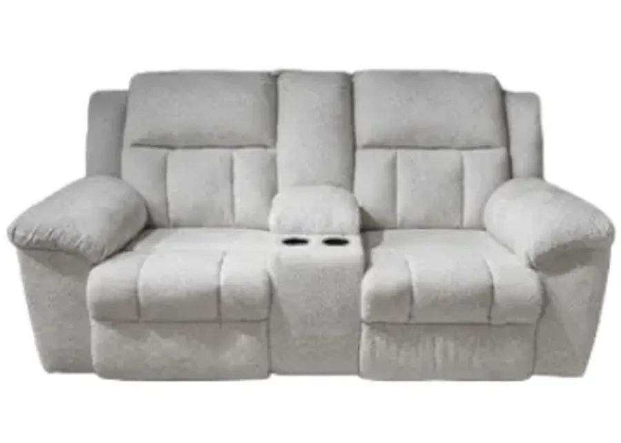 Signature Design by Ashley® Frohn Snow Manual Reclining Loveseat