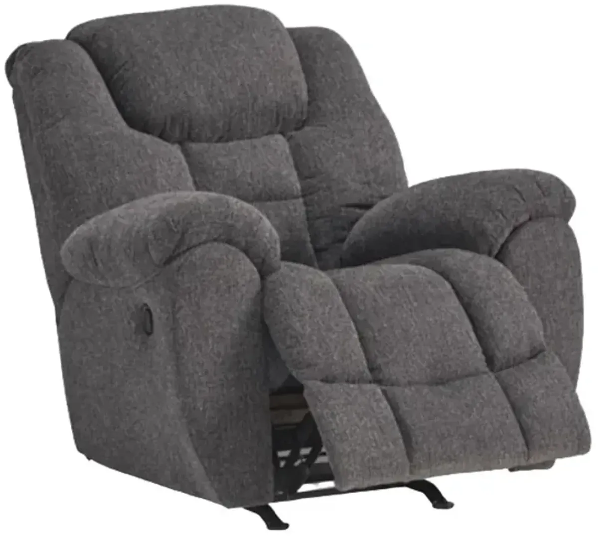 Signature Design by Ashley® Foreside Charcoal Manual Rocker Recliner