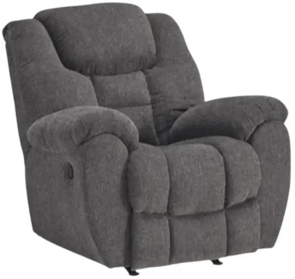 Signature Design by Ashley® Foreside Charcoal Manual Rocker Recliner