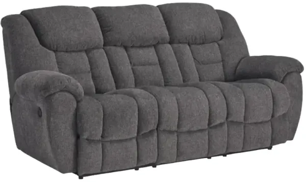 Signature Design by Ashley® Foreside Charcoal Manual Reclining Sofa