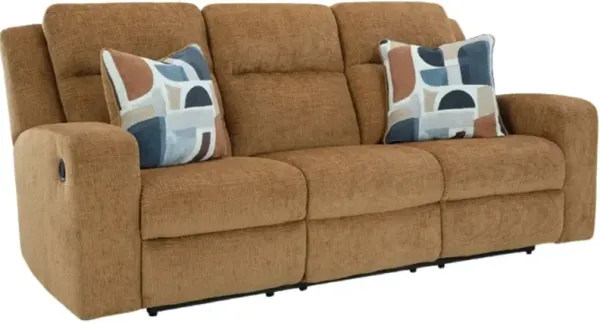 Signature Design by Ashley® Kanlow Honey Manual Reclining Sofa