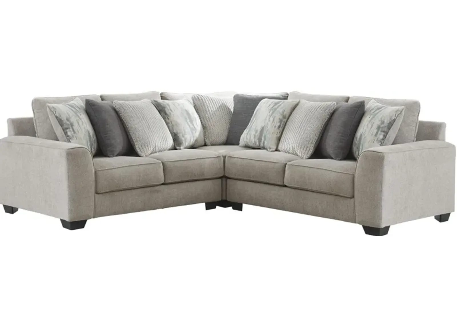 Benchcraft® Ardsley 3-Piece Pewter Sectional