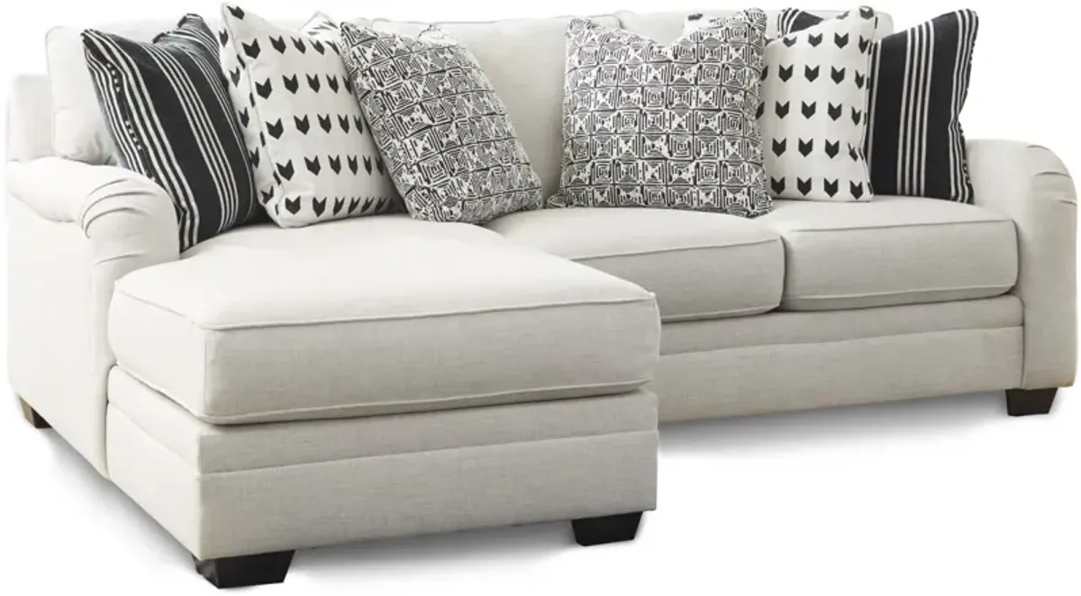 Signature Design by Ashley® Huntsworth 2-Piece Dove Gray Left-Arm Facing Sectional and Chaise