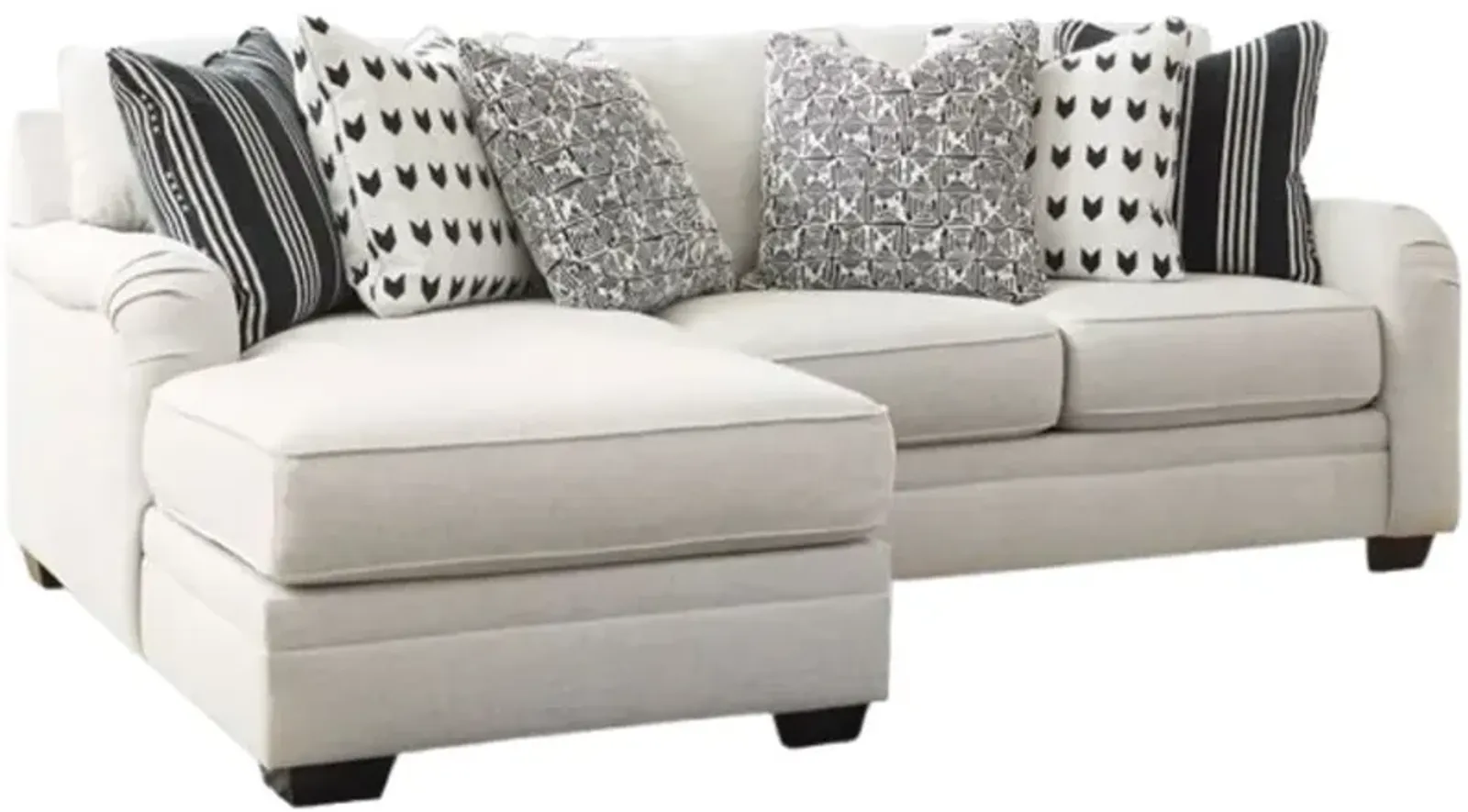 Signature Design by Ashley® Huntsworth 2-Piece Dove Gray Left Arm Facing Chaise Sectional