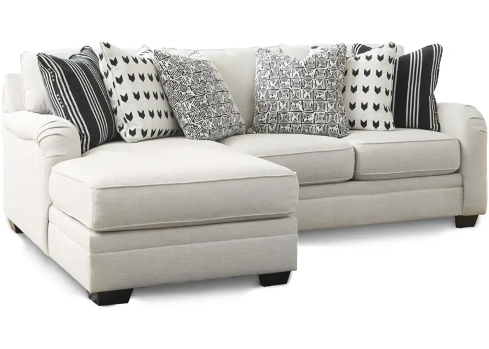 Signature Design by Ashley® Huntsworth 2-Piece Dove Gray Left-Arm Facing Loveseat Sectional and Chaise