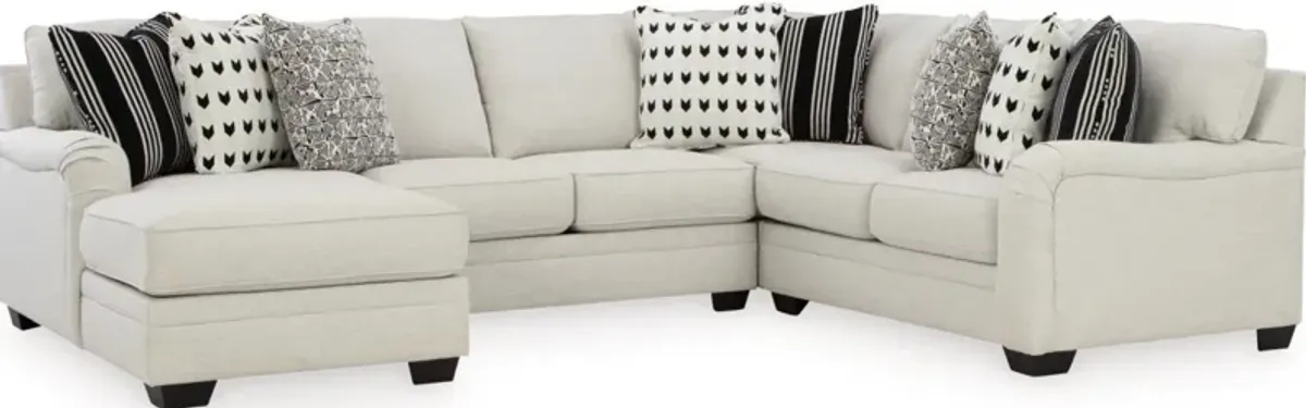 Signature Design by Ashley® Huntsworth 4-Piece Dove Gray Left-Arm Facing Sectional and Chaise