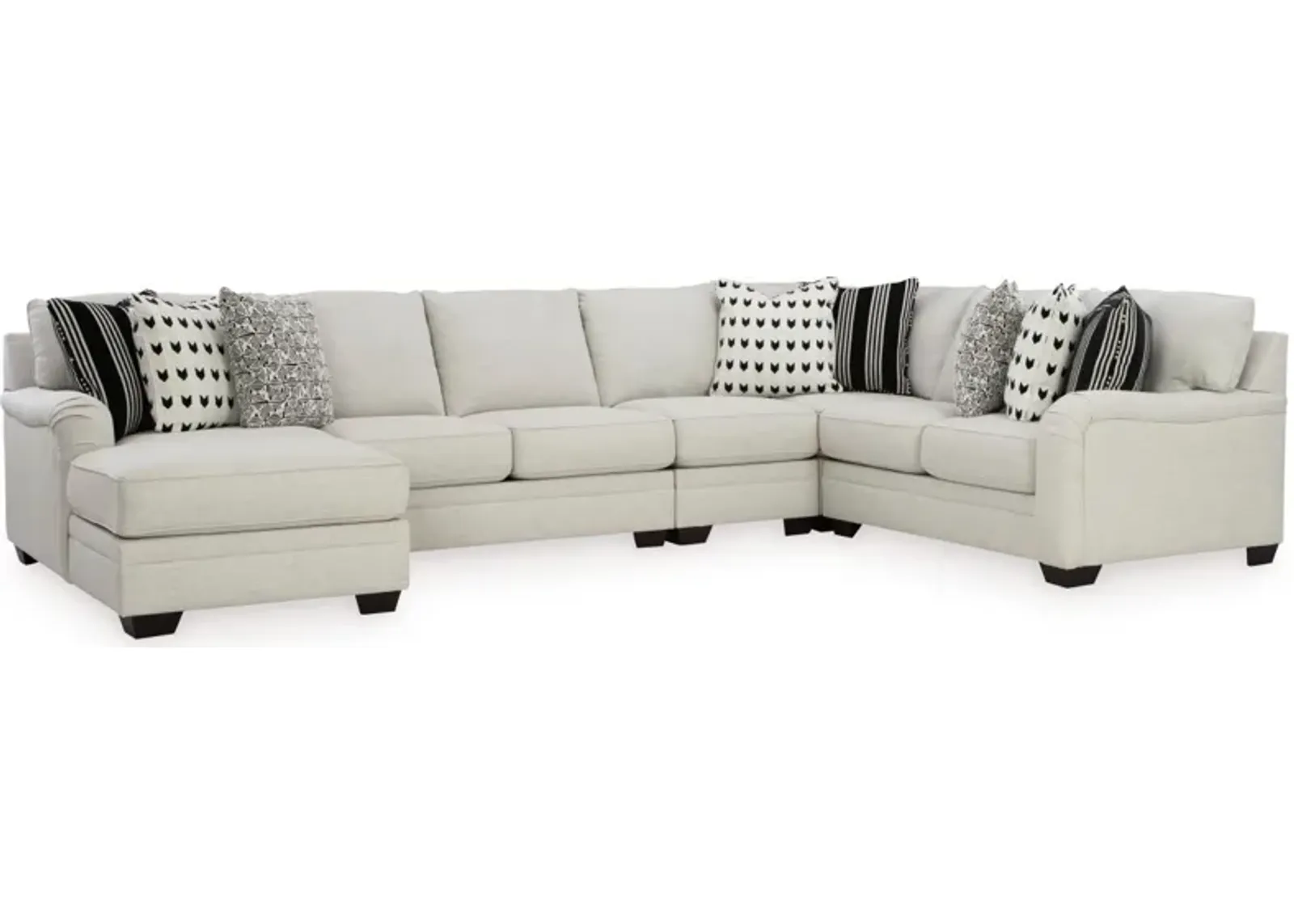 Signature Design by Ashley® Huntsworth 5-Piece Dove Gray Left-Arm Facing Sectional and Chaise